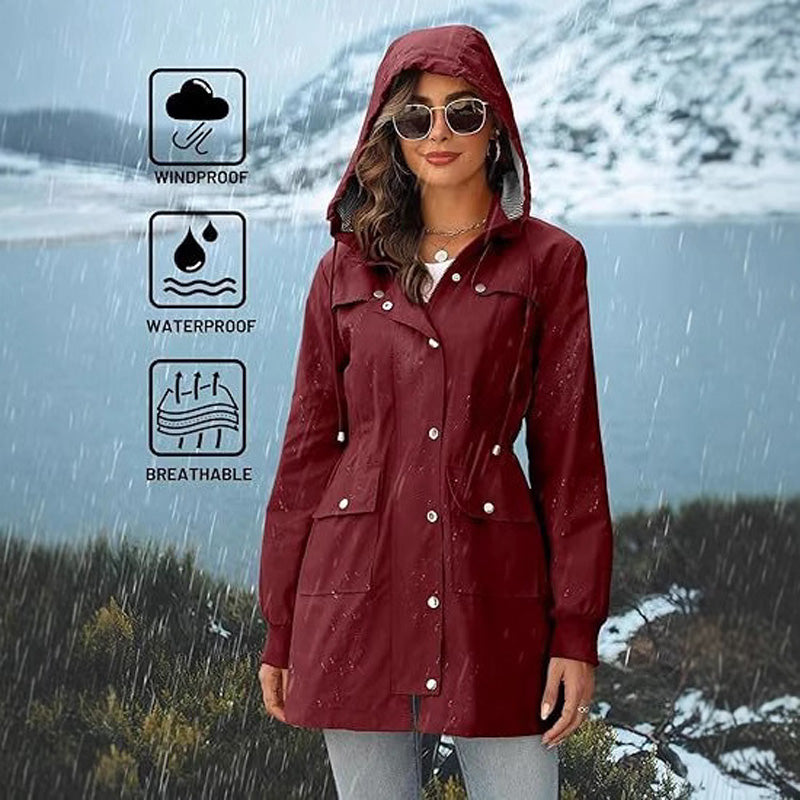 Women's Waterproof Hooded Jacket