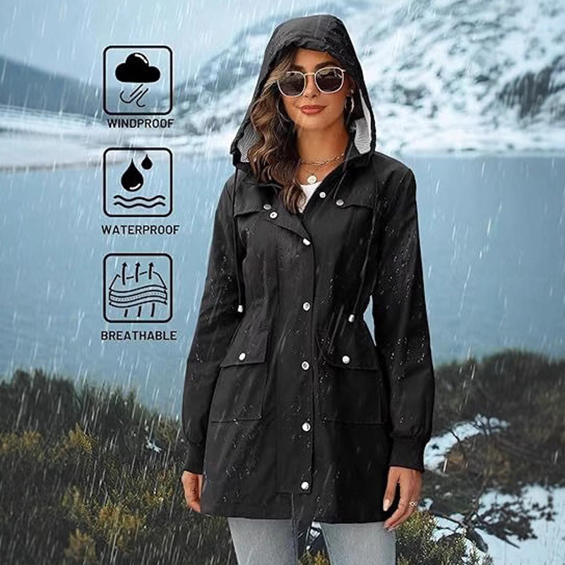 Women's Waterproof Hooded Jacket
