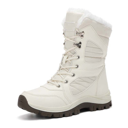 Women’s Warm Ankle-High Lace-Up Snow Boots