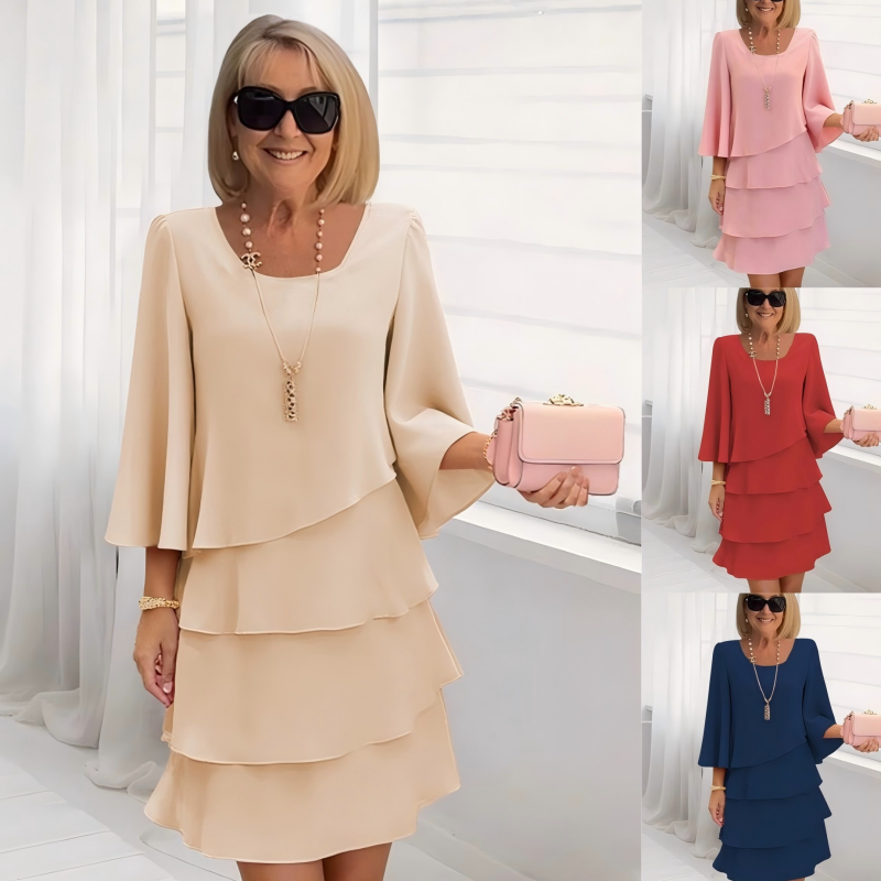 Women's Slimming Chiffon Cake Dress