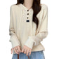 Women’s Stylish Long Sleeve Hooded Knit Top