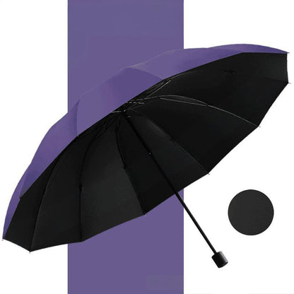 12-Rib Large Foldable Windproof Umbrella (50% OFF)