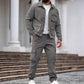 Men’s Retro Jacket & Cargo Pants 2-Piece Set