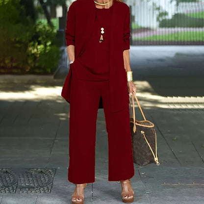 Elegant Women's Relaxed Fit 3-Piece Set