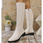 Women's Chic Mid-Calf Boots with Side Zipper