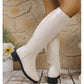 Women's Chic Mid-Calf Boots with Side Zipper
