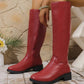 Women's Chic Mid-Calf Boots with Side Zipper