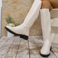 Women's Chic Mid-Calf Boots with Side Zipper