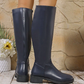 Women's Chic Mid-Calf Boots with Side Zipper