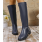 Women's Chic Mid-Calf Boots with Side Zipper