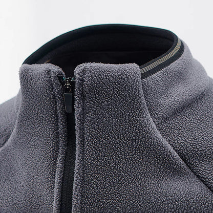 🔥 LAST DAY PROMOTION - 50%OFF 🔥Men's Warm Solid Half Zip Long-Sleeve Tops