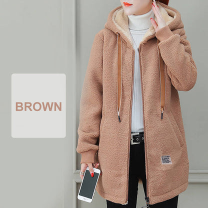 [Winter Gift] Women's Winter Warm Thick Faux Lamb Wool Coat