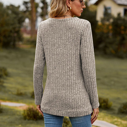 💥Limited-time offer: 50% off-Women's V-Neck Long Sleeve Top