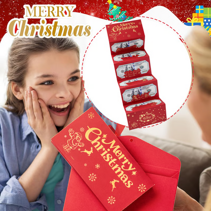 🎁🎄Christmas Sale - BUY 2 GET 1 FREE⭐Christmas Cash Envelope with Money Clip