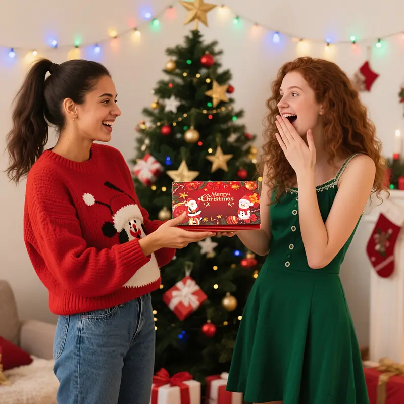 🎁🎄Christmas Sale - BUY 2 GET 1 FREE⭐Christmas Cash Envelope with Money Clip