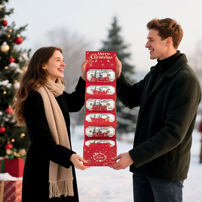 🎁🎄Christmas Sale - BUY 2 GET 1 FREE⭐Christmas Cash Envelope with Money Clip