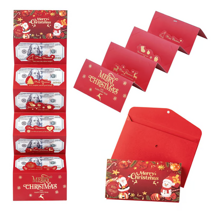 🎁🎄Christmas Sale - BUY 2 GET 1 FREE⭐Christmas Cash Envelope with Money Clip