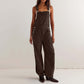 Women's Casual Loose Solid Sleeveless Overalls
