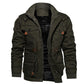 Men's Winter Drawstring Cotton Military Driver Jacket - Comfort and Style Combined