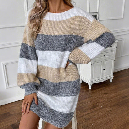 Women’s Elegant Long Sleeve Knit Dress