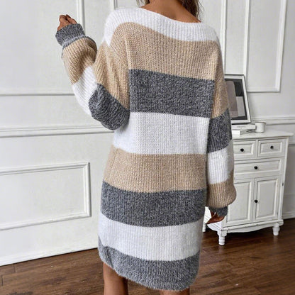 Women’s Elegant Long Sleeve Knit Dress