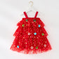 Christmas Star Toddler Girl Tulle Dress