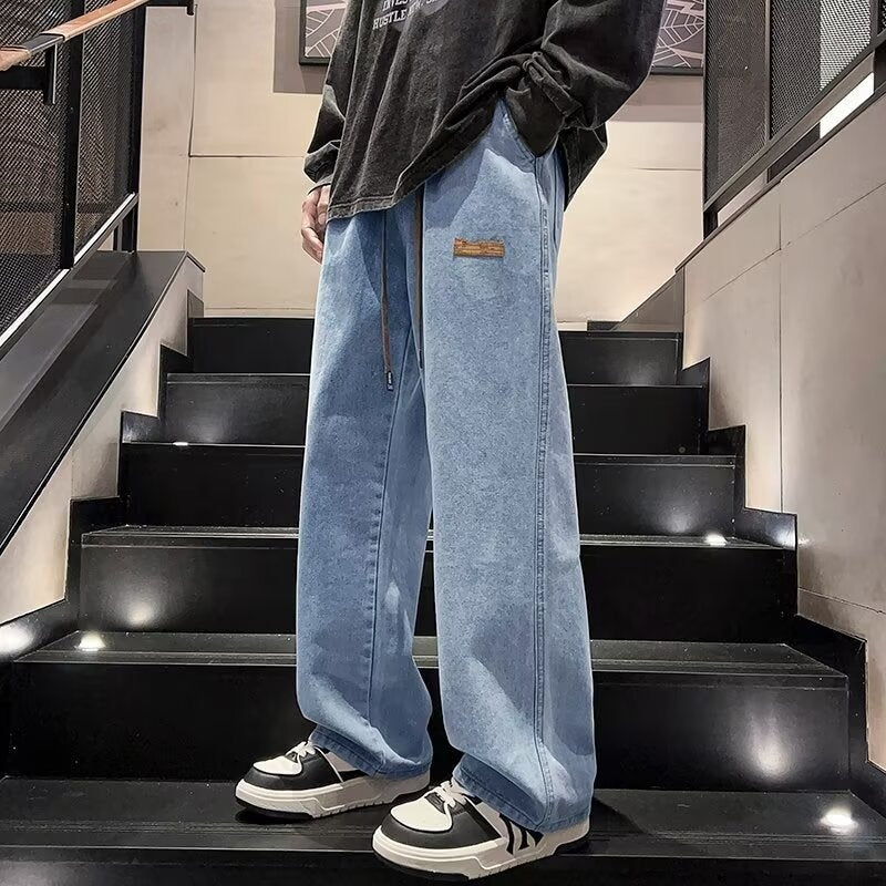 📢📢50% OFF !!!⏰Men's Casual Loose Fit Wide Leg Jeans