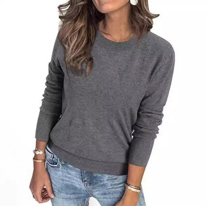 💖2025 New Arrival-50% Off🍃Women’s Casual Long Sleeve Loose Knit Top