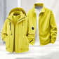 Unisex🏔️3-in-1 Windproof & Waterproof Outdoor Jacket -👍Insulated lining and detachable hood!