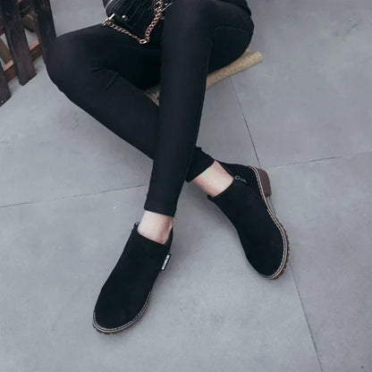🔥 LAST DAY PROMOTION - 49%OFF 🔥 Women's Side Zipper Low Heel Ankle Boots