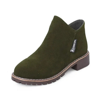 🔥 LAST DAY PROMOTION - 49%OFF 🔥 Women's Side Zipper Low Heel Ankle Boots