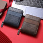 Men's Short Zip Wallet with Coin Pocket