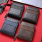 Men's Short Zip Wallet with Coin Pocket