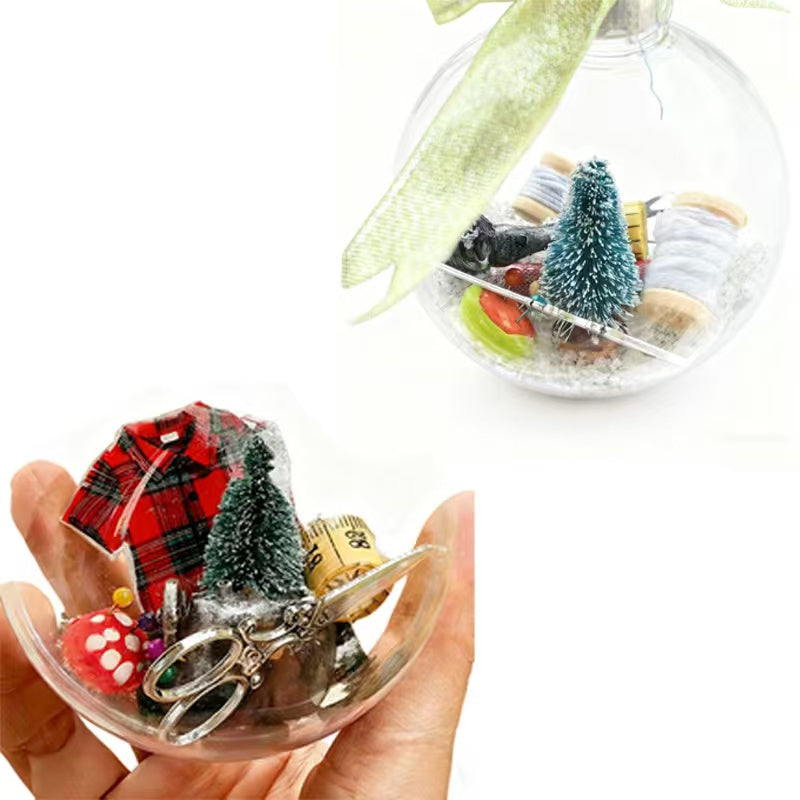 Holiday Sewing Snow Globe Ornament