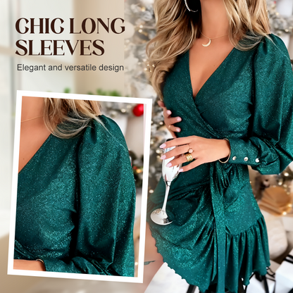 Women's Elegant V-Neck Dress