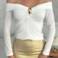 Women’s Elegant Off-Shoulder Long Sleeve Top