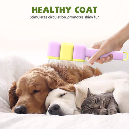 Self-Cleaning Pet Grooming Brush