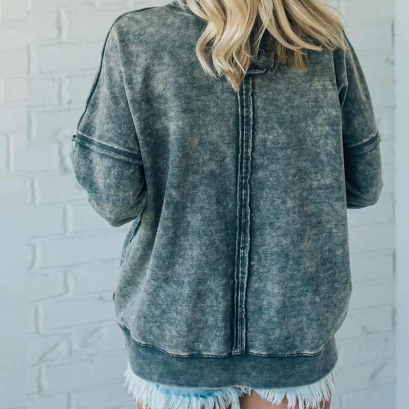 🔥Limited-time offer: 50% off-Women’s Trendy Loose Fit Crew Neck Long Sleeve Sweatshirt