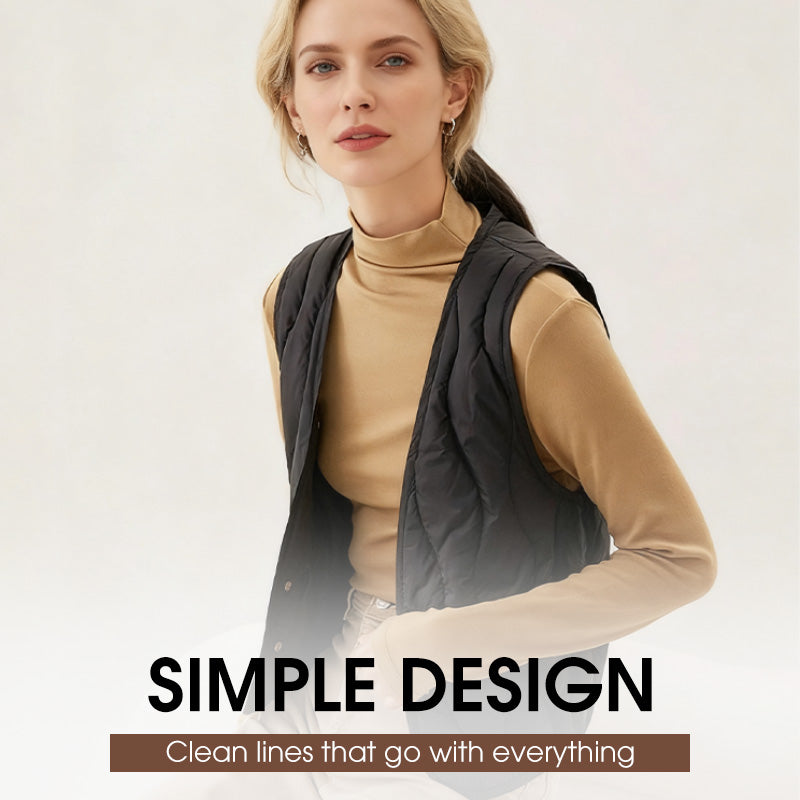 🔥Hot Sale Offer: 50% Off-Women's Warm Quilted Vest