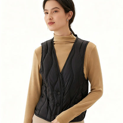 🔥Hot Sale Offer: 50% Off-Women's Warm Quilted Vest