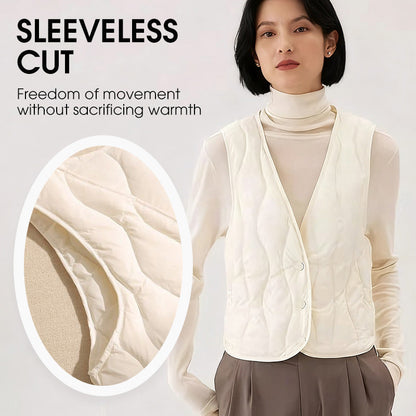 🔥Hot Sale Offer: 50% Off-Women's Warm Quilted Vest