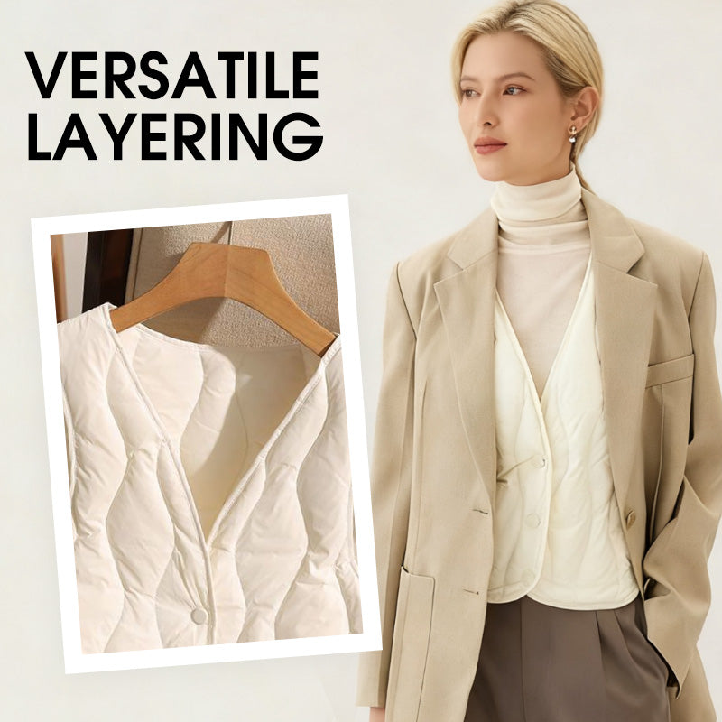 🔥Hot Sale Offer: 50% Off-Women's Warm Quilted Vest