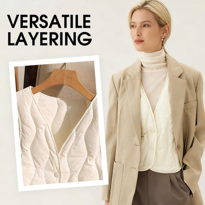 🔥Hot Sale Offer: 50% Off-Women's Warm Quilted Vest