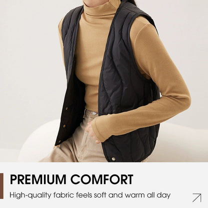 🔥Hot Sale Offer: 50% Off-Women's Warm Quilted Vest