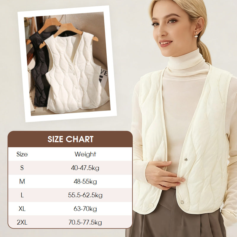 🔥Hot Sale Offer: 50% Off-Women's Warm Quilted Vest