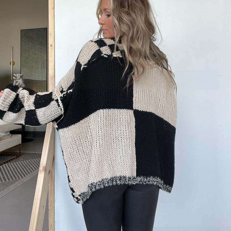 ❄️LAST DAY PROMOTION - 50%OFF 💖 Women's Checkered Open Front Cardigan