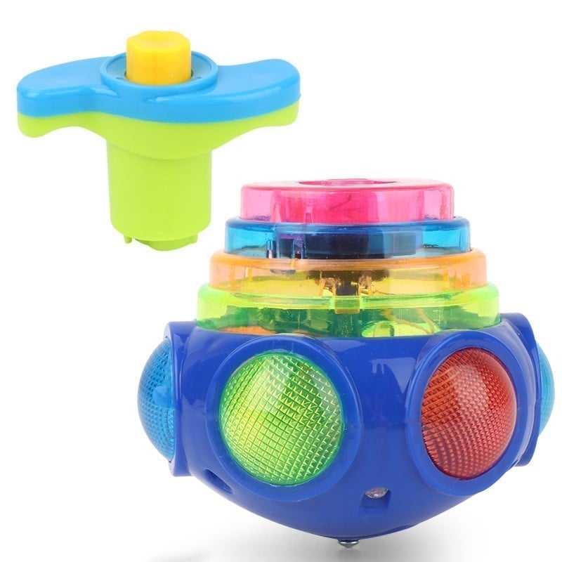 🎄BUY 2 GET 1 FREE(3 PCS)🎁Music Flashing Spinners Toy With Launcher💝Christmas Gift For Kids