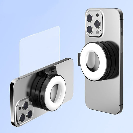 3-in-1 Magnetic Phone Light With Built-in Mirror for Phones