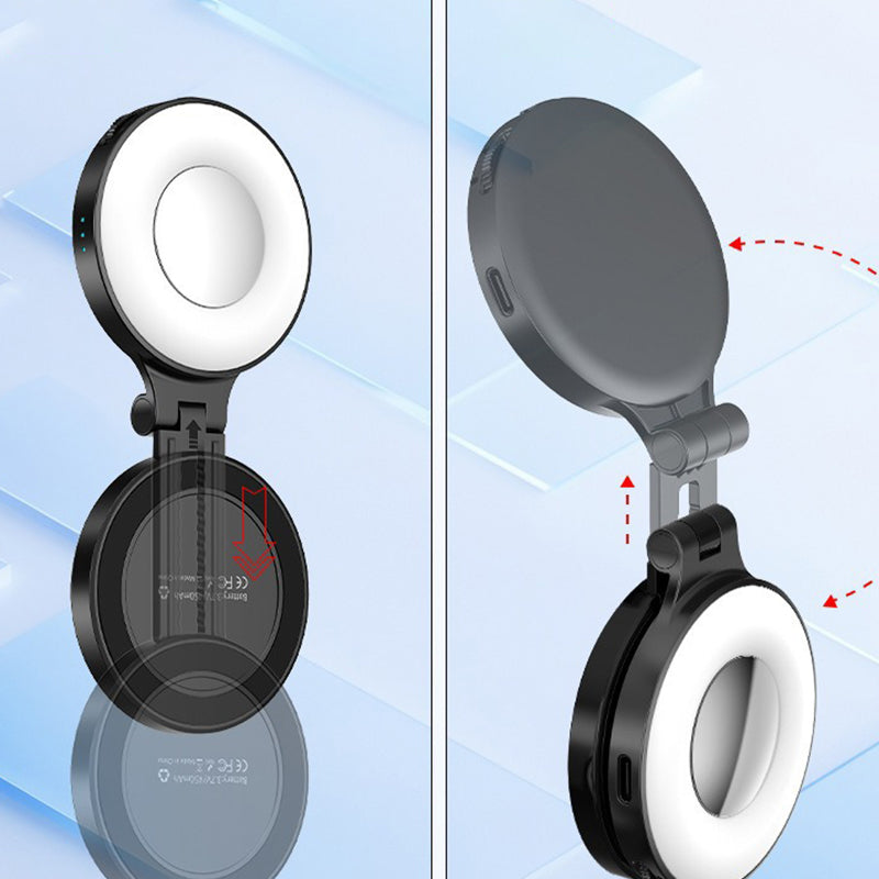 3-in-1 Magnetic Phone Light With Built-in Mirror for Phones
