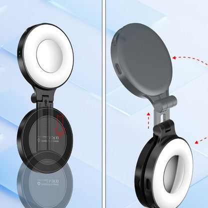 3-in-1 Magnetic Phone Light With Built-in Mirror for Phones